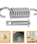 Heavy Duty Hanging Chair Spring Pin Kit With Precision Spring Steel Quick Install And Movement Reduction For Balcony Outdoor Hammocks 2 Pack Set For Smooth Swings And Long Lasting Durability, spring hook and pin