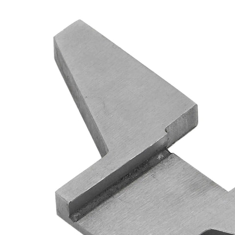 Close-up of Beefy Depth Gauge Base For Dial And Vernier Calipers With T Bar Attachment, Rock Solid Stainless And Carbon Steel Build