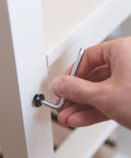 Hand using Allen key to install Hex Socket Self Tapping Screws 1/4 x 3/4 Inches, 410 Stainless Steel Flat Head Self Drilling Screws