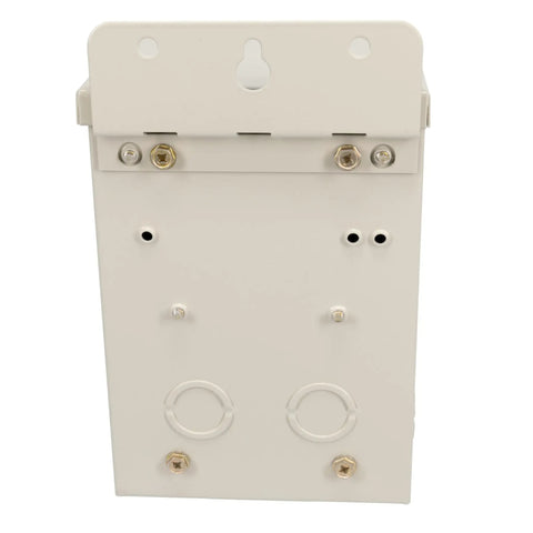 Back view of Pool Light 12 Volt 100 Watt PX100 Safety Transformer in beige metal enclosure with mounting holes visible.