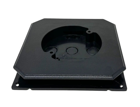 Black Non Metallic Siding Mounting Block With Built In Electrical Box For Exterior Light Fixtures Durable Weatherproof Bracket Fits All Siding Types 2 Pack, black molded mounting block