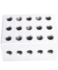 Dead Nuts Accurate Matched Pair Two Three Four Inch Machinist Setup Blocks With.0003 Tolerance showing 23 threaded holes for precision work.