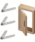 Heavy Duty 360 Degree Concealed Cabinet Hinges Set In Stainless Steel Flush Mounted Design for Cabinets and Doors Six Pack