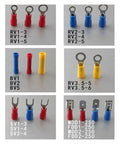 Premium 1300PCS Insulated Cable Connector Kit With Crimp Spade Butt Ring Fork Set And Roll Terminals Assorted Electrical Wire Lugs For All Your DIY Projects And Quick Repairs Around The House, assorted insulated ring and fork terminals