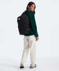 Person wearing Borealis Commuter Laptop Backpack With Water Repellent Fabric Laptop Sleeve And Large Main Compartment