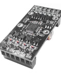 Plug And Play PLC Transistor Output Module With Six In And Four Out FX1N10MT Style Industrial Control Board DC 10 To 28 Volt Power Supply Includes Program Cable For Quick Setup And Reliable Automation, black PCB