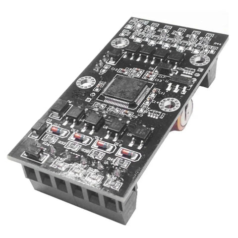 Plug And Play PLC Transistor Output Module With Six In And Four Out FX1N10MT Style Industrial Control Board DC 10 To 28 Volt Power Supply Includes Program Cable For Quick Setup And Reliable Automation, black PCB