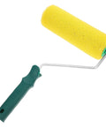 Texture Pattern Paint Roller Sponge Brush For Walls Ceilings And Home Painting Is A Total Gamechanger with yellow sponge head.