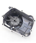Straight Up Motorcycle Crankcase Cover And Clutch Replacement With Dead Nuts Exact Fit view of inner casing and mounting holes.