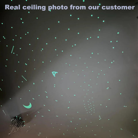 Glow In The Dark Stars Ceiling Decals 633 Realistic 3D Star Stickers Create A Starry Sky Night Glow For Kids Bedroom Decor That Slaps