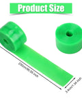 Two Pack Bike Tire Liners For Flat Protection, Bicycle Rim Tape And Rim Strip Protectors shown unrolled, green, 230cm length