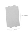 Rectangular 10 Pack Mica Sheet Insulation For Microwave Ovens with measurements, heat resistant replacement plates for repairs