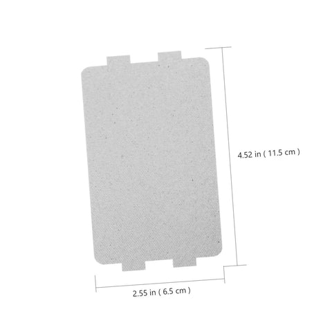 Rectangular 10 Pack Mica Sheet Insulation For Microwave Ovens with measurements, heat resistant replacement plates for repairs