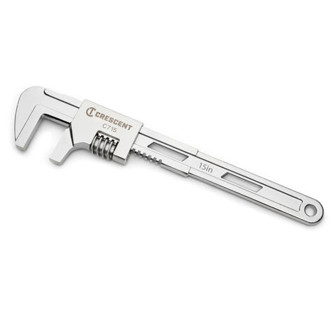15 Inch Automotive Adjustable Wrench With Sliding Jaw For General Purpose And Car Repairs Built Tough Tool Steel Build Chrome Plated Finish Heavy Duty Wrench For Mechanics DIY Projects And Maintenance