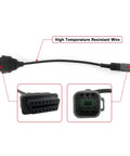 6 Pin To 16 Pin CAN OBD2 OBDII Diagnostic Adapter Cable For Can Am Moto ATV UTV And Motorcycle with connectors and wire details