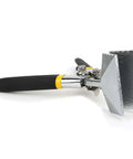 Heavy Duty Sheet Metal Hand Seamer With Straight Bending Pliers, all steel construction, close-up view, double dipped grips for comfort.