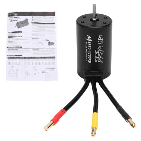 Badass M3660 4200KV Brushless Motor High Torque Upgrade For 10 Scale Rc Cars Featuring Solid Aluminum Housing And Reliable Copper Windings For Weekend Bashes With Zero Lag