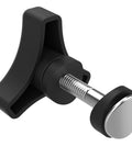 Two Pack Lawn Mower Handle Knob And Bolt Kit with Triangle Bolts, close-up of durable fastening part for easy handle assembly