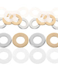 120 Piece Flat Washer Assortment Set With Nylon Spacers And Brass Zinc Plated Steel O Ring Washers M10x20 For Household Bolts Deck Spacers And DIY Home Fixes, assorted washers