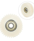 36T Nylon Planetary Gear With Bearings For E Bike Hub Motor Replacement Part 47.5 By 13.5 Mm White 8 Mm Inner Diameter