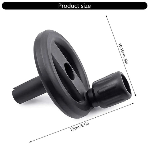 Replacement Hand Wheel Assembly For DW745 DWE7480 DCS7485T1 DCS7485B Table Saws 5140117-77 Rugged ABS Build, dimensions shown
