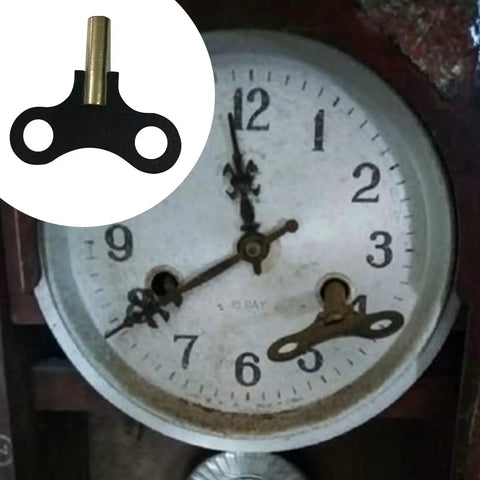 Sturdy Steel Clock Winding Key Set For Antique Grandfather Clocks And Mechanical Alarms, Smooth 4.4mm Square Inner Diameter