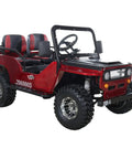 Red 125cc Go Kart With 3 Speed Semi Auto Transmission And Reverse, Big 18 Inch Aluminum Rim Wheels, High Torque Mini Racer