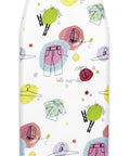 Decorative Pad-Elements Ironing Board Cover with illustrations, tailored nose pocket, scorch-resistant surface