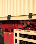 Heavy Duty Welding Flag Door Hinges For Trailers And Metal Gates Weld On Ramp Hardware 2 Pack Built To Last on a red trailer