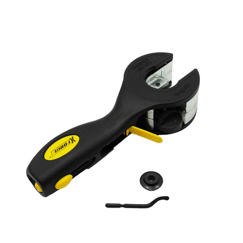 XForce Ratcheting Metal Tubing Cutter For Copper Aluminum And Stainless Steel Piping Adjustable Pipe Cutter With Precision Cuts For One Eighth To One And One Eighth Inch Tubes Heavy Duty Hand Tool For Automotive And HVAC Projects