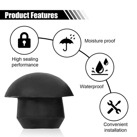 8mm Flat Head Rubber Oil Filler Plug Set For Hydraulic Jack Reservoir Hole DIY Friendly 12 Pieces Replacement Bung For Floor Jack And Horizontal Top Pressure Rods