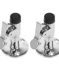Premium Stainless Steel Marine Door Catch For Yacht Cabin Silver Latches with Anti Collision Protection viewed from the front.