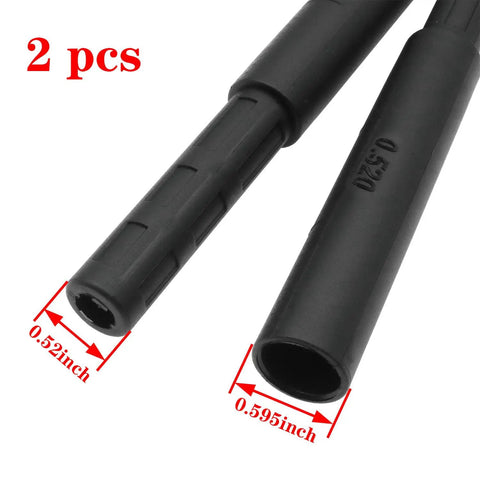 2 Pack 0.52 Inch Golf Club Extender Graphite Shaft Extension For Putter And Iron Golf Club Bodies Carbon Fiber Construction