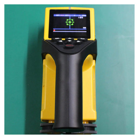 Heavy Duty Stud Finder Wall Scanner Delivers Boss Level Accuracy Pipe And Cable Detector Plus Concrete Thickness Measurer top view with LCD display
