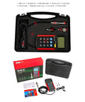 Smooth Operator Digital Vibration Meter With High Grade Probe And Reliable Data Storage For Tracking Acceleration Velocity And Displacement Readings Without Any Glitches in protective case with accessories.