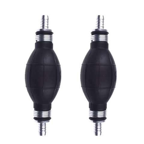 Two Pack Hand Primer Bulbs For Fuel Transfer Rubber One Way Vacuum Fuel Line Valve Fuel Pump Hose For Marine Boats Six Millimeter Three Eighths Inch Fit For Gasoline Diesel Petrol