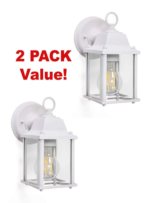 Outdoor Wall Porch Light 2 Pack Dope Traditional Style Sconce For Porch Patios Decks And Garages Wet Location Rated E26 Medium Base