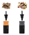 NT600 Rivnut Tool Kit Pro Grade All In One With 10-32 And 6-32 Mandrels showing nuts and mandrels