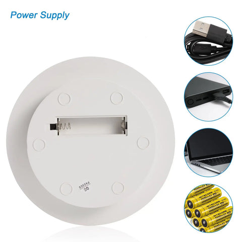 Hassle Free Rotating Display Turntable Stand For Jewelry And Watches 7.87 Inch White power supply with USB connection for rotating platform