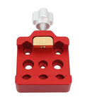 Telescope Dovetail Clamp In Aluminum Alloy, Heavy Duty Mount Base with brass clamping screws, red color with multiple threaded holes