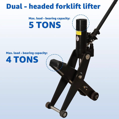 Beefy Hydraulic Forklift Jack With 10,000 Lb Capacity And 4000 Kg Scissor Lift, Heavy Duty Load Handling Tool For Industrial Forklifts