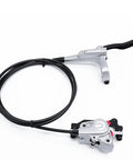 Dual Piston Hydraulic Mountain Bike Brakes Set Left Front 1000mm And Right Rear 1700mm With Aluminum Alloy MTB Calipers IS PM Adapter