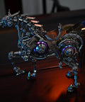 Steampunk Mechanical Horse Puzzle Kit With Movable Joints, 1500 Plus Stainless Steel Parts, 3D Metal Animal Model side view