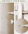 Heavy Duty Thirty Two Piece Cone Shaped Clear Rubber Bumpers With Powerful Self Adhesive Backing For Household Furniture That Is Bound To Keep Your Floors Looking Sharp mounted on a wall to prevent damage.