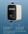 Smart Instant Hot Water Recirculating Pump Kit With Built In Thermostat And Digital Timer Under Sink Circulator System For Tank Heaters Packing Serious Heat dimensions display
