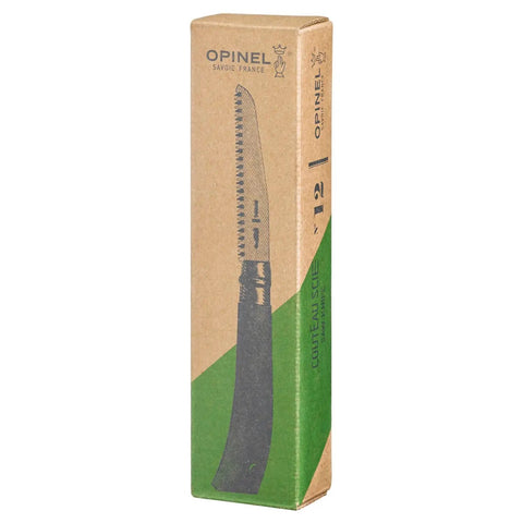 Badass Lightweight Folding Saw For Weekend Campouts And Garden Grind Cuts Branches Fast With Razor Sharp Carbon Steel Blade Secure Virobloc Lock And Natural Beechwood Handle in packaging.