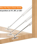 Two Pack Heavy Duty Drop Down Gas Struts For Drop Front Desks With Slow Descent And Hold At 75 90 Or 105 Degrees