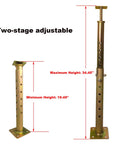 4 Pack Adjustable Floor Joist Support Jacks For Sagging Foundation Repair And Leveling Basement Beams Crawlspace Or Cellar Jobs with height markings