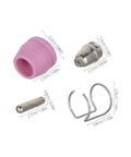 Top Tier Plasma Cutter Consumables Kit With Ag60 And Sg55 Nozzles Electrodes For Precise Metal Cutting Efficiency On Steel And Hard Metals In Your Shop. Pink nozzle and metal components for plasma cutting.
