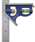 Metal Body 6 Inch Combination Square With Precision Etched Scales For Accurate 90 and 45 Degree Readings, Built Tough Cast Zinc Frame And Stainless Steel Blade, Perfect For Carpenters, Woodworking, Metalworking, And DIY Projects.
